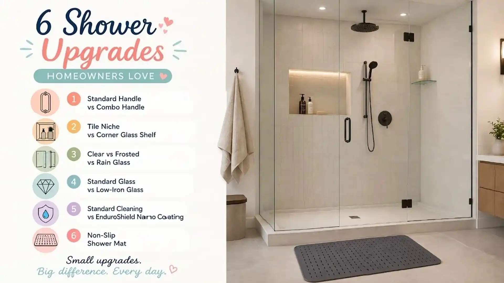 GlassEdge - 6 shower upgrades homeowners love