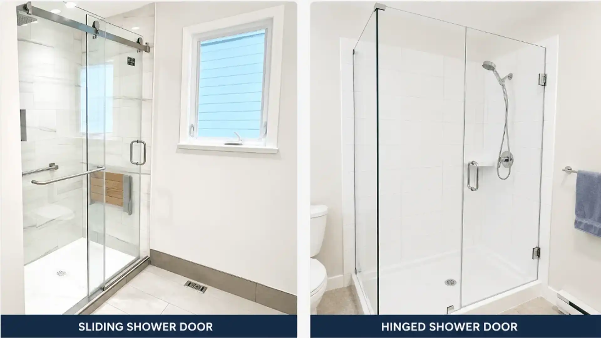 GlassEdge - swing or sliding shower doors