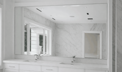 Flat polished Edge mirror.