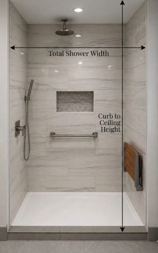 Sliding shower doors