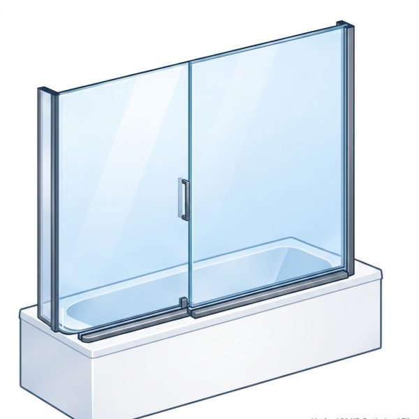 bathtub glass door - 4